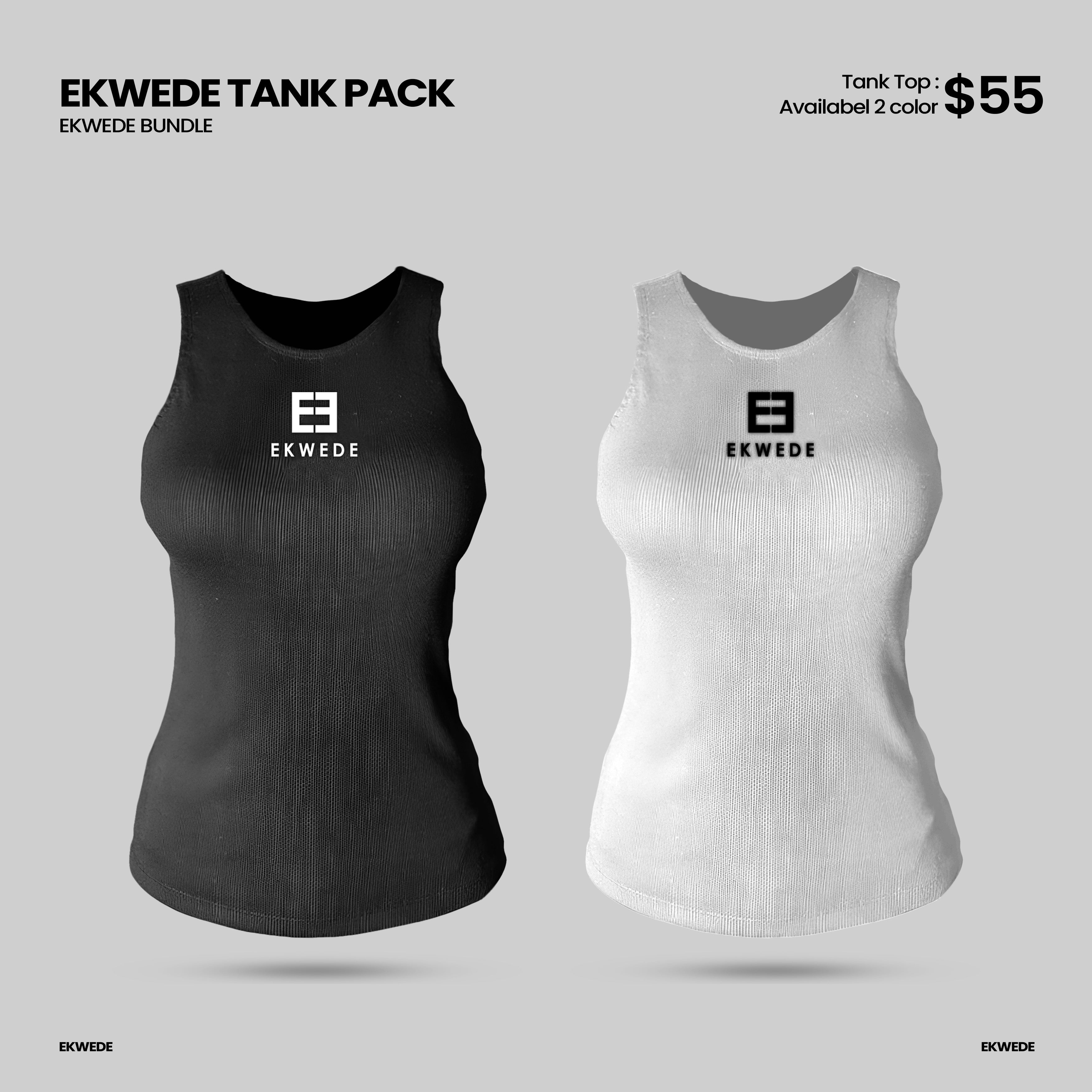 Ekwede Ribbed Tank Pack – 2 Color Bundle