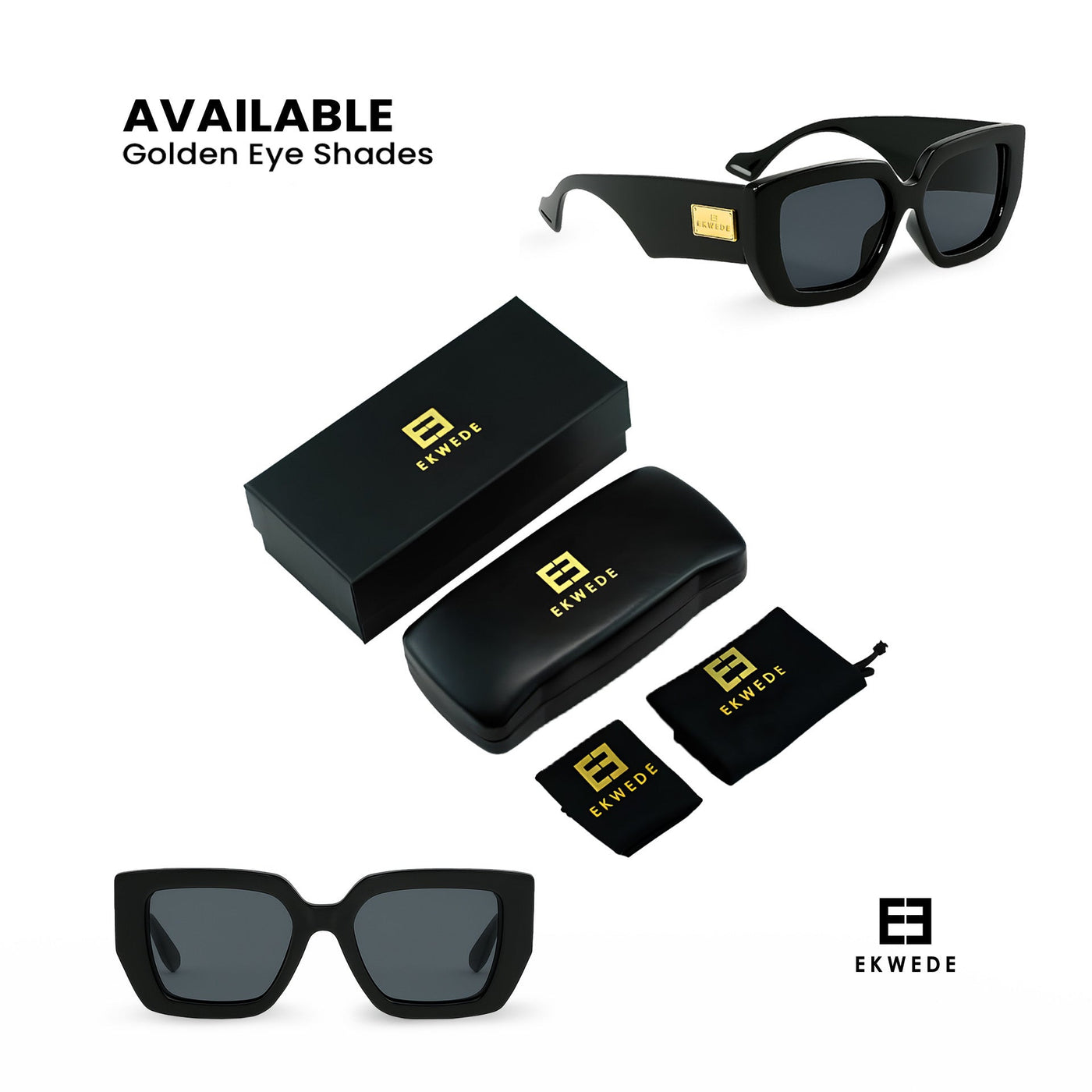Ekwede Golden Eye Shades – Premium Statement Frames