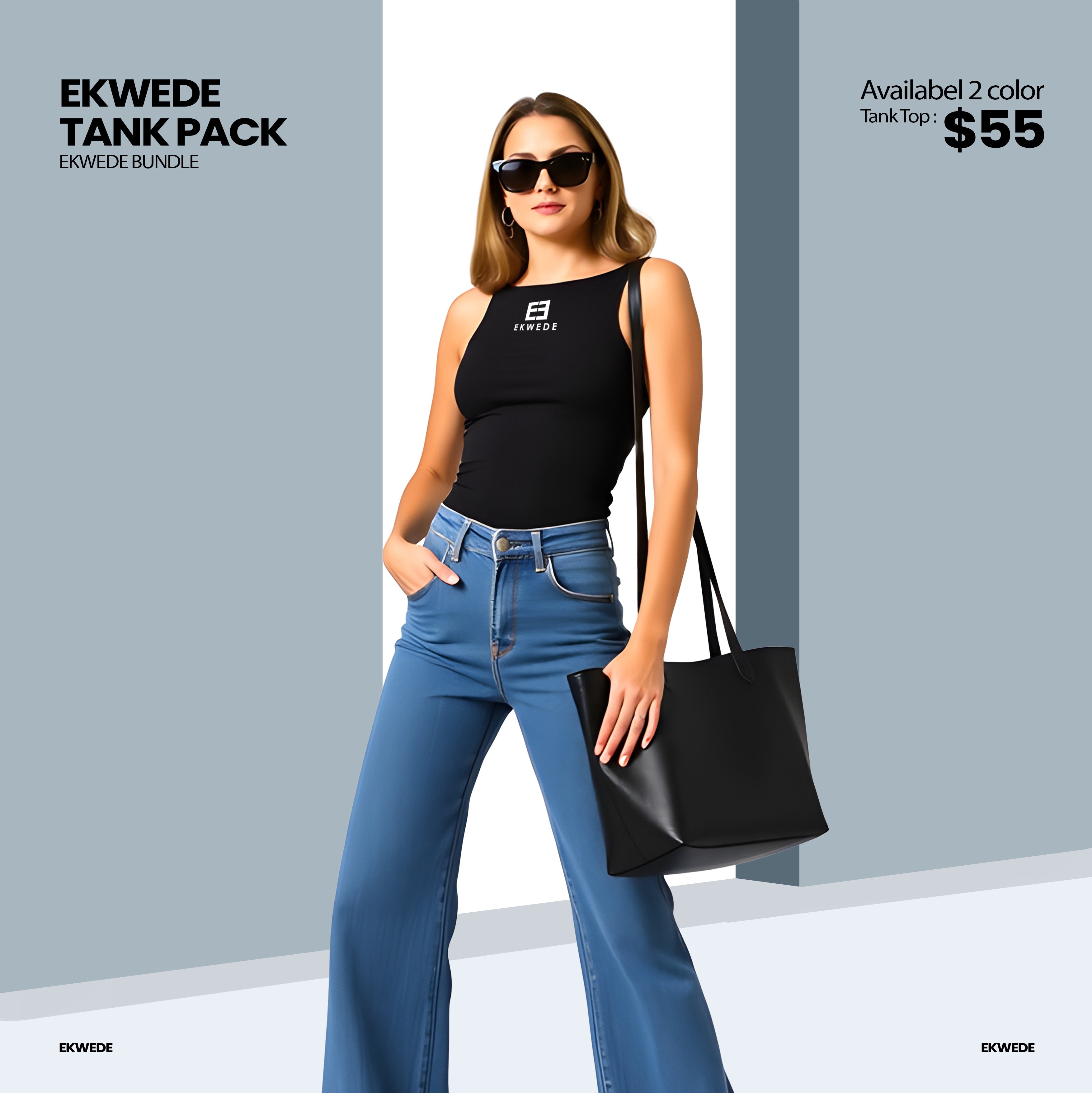 Ekwede Ribbed Tank Pack – 2 Color Bundle